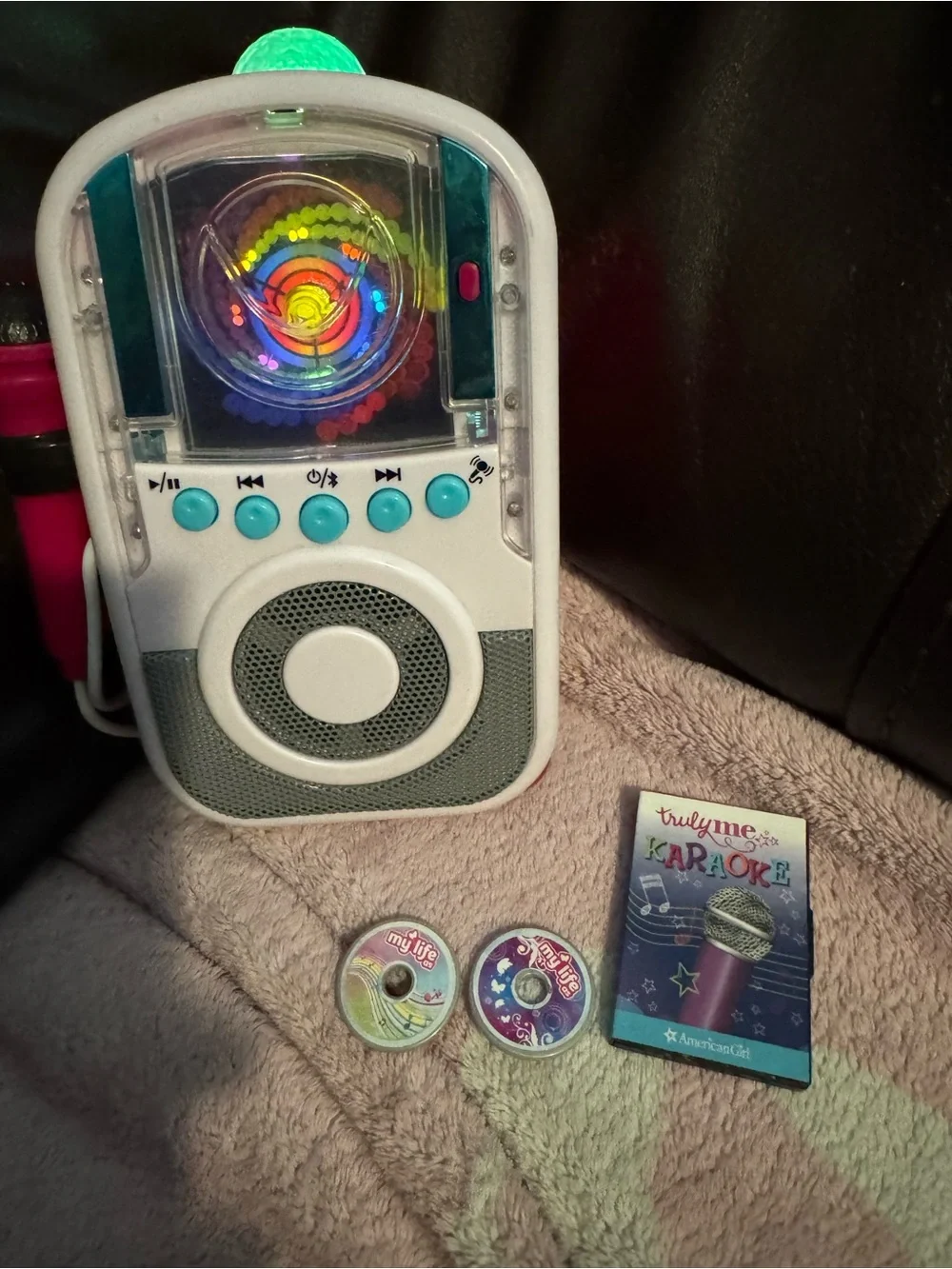My Life Doll Karaoke machine lights up & microphone works